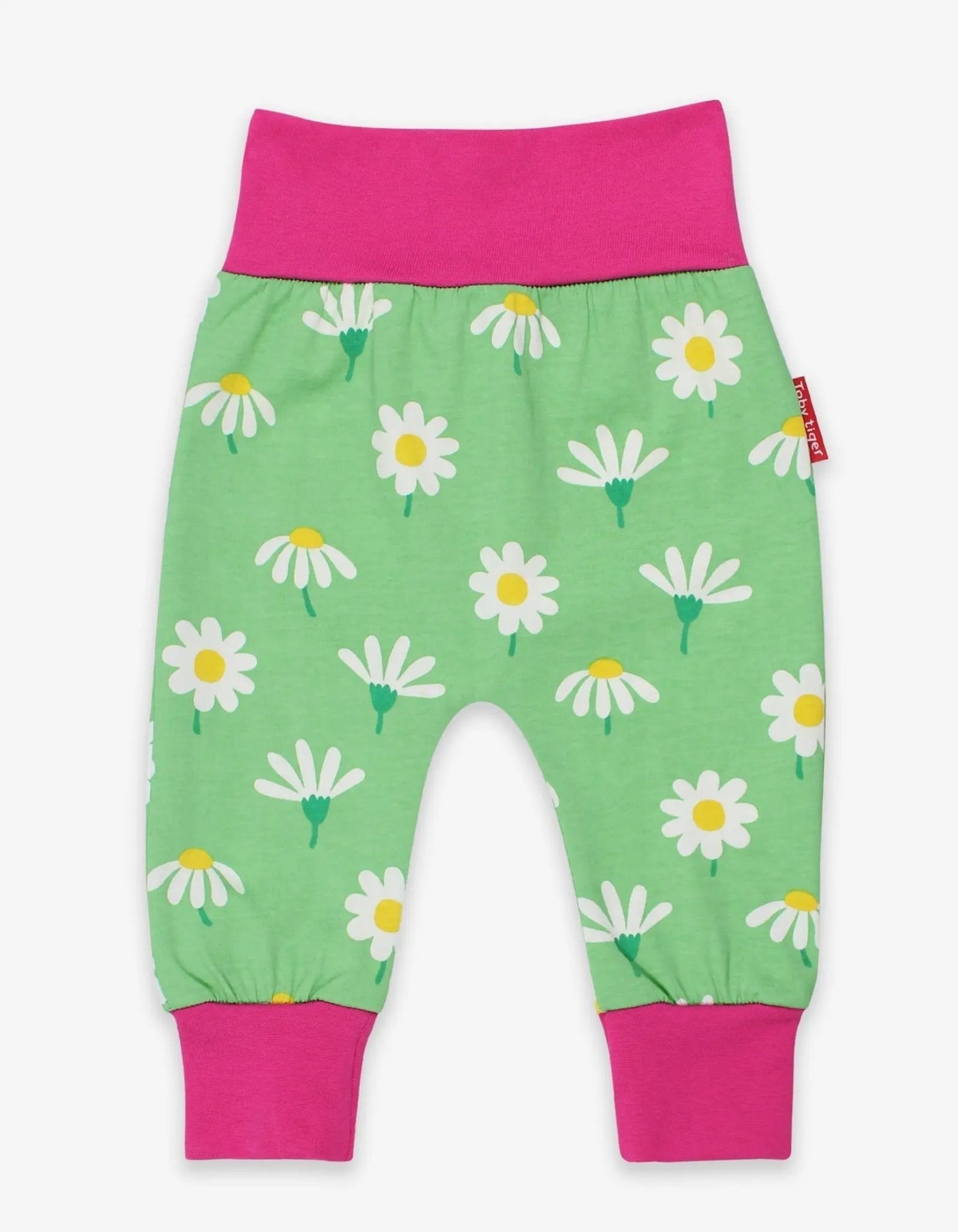 Organic Daisy Print Yoga Pants Toby Tiger