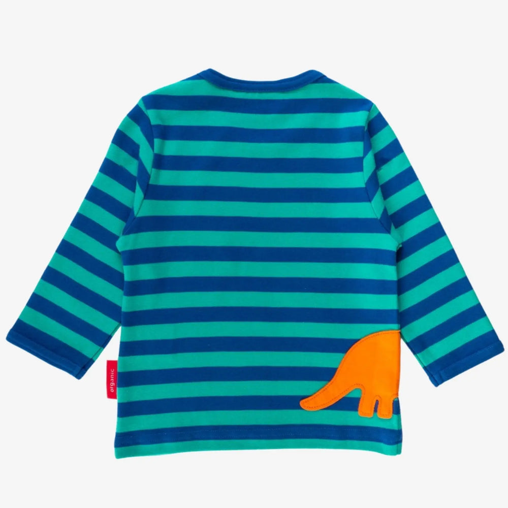 Organic Diplodocus Applique Long-Sleeved T-Shirt Toby Tiger