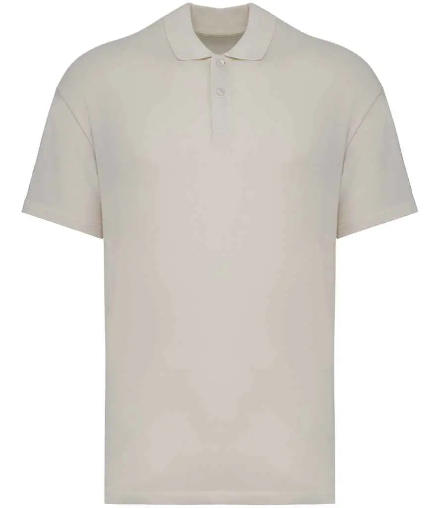 Organic Drop Shoulder Polo Shirt: Mens Earth Wardrobe