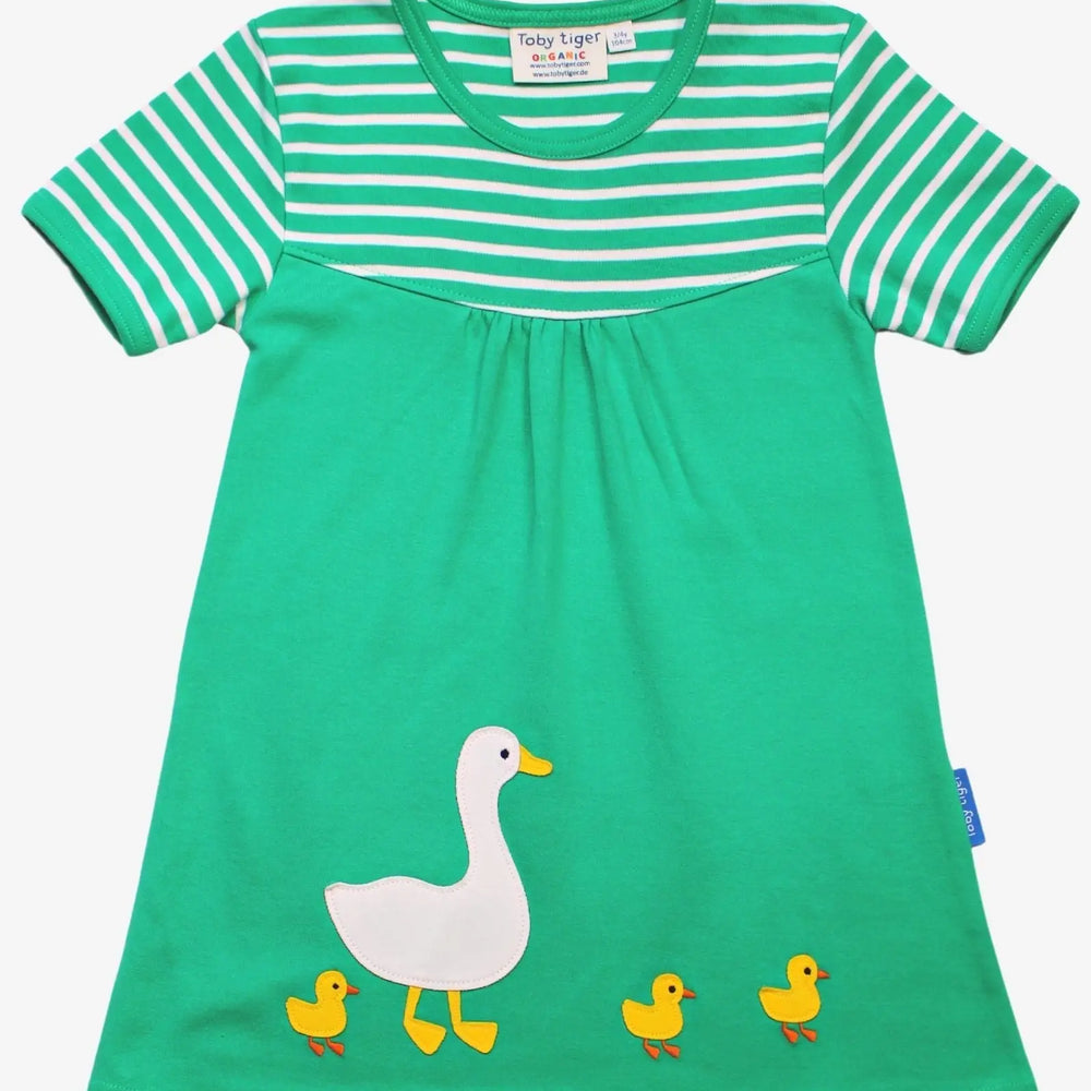 Organic Duck Applique Dress Toby Tiger