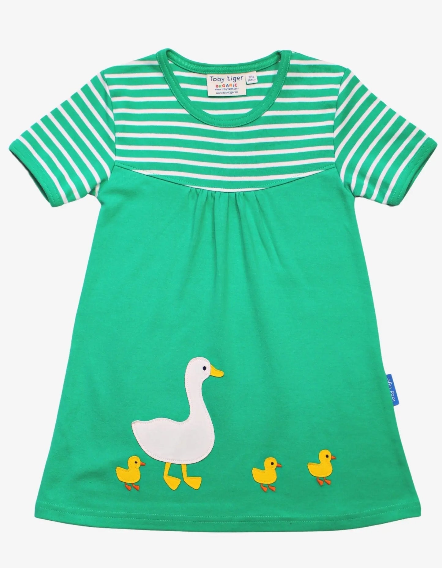 Organic Duck Applique Dress Toby Tiger