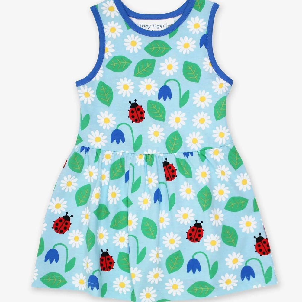 Organic English Garden Print Summer Dress Toby Tiger