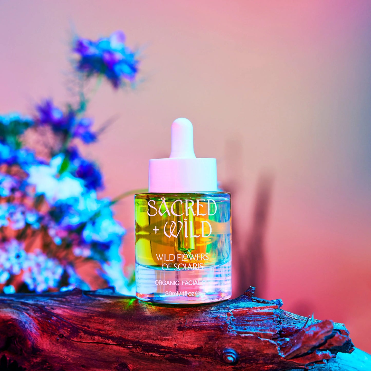 Organic Facial Oil with Prickly Pear + Bakuchiol Sacred + Wild Ltd.
