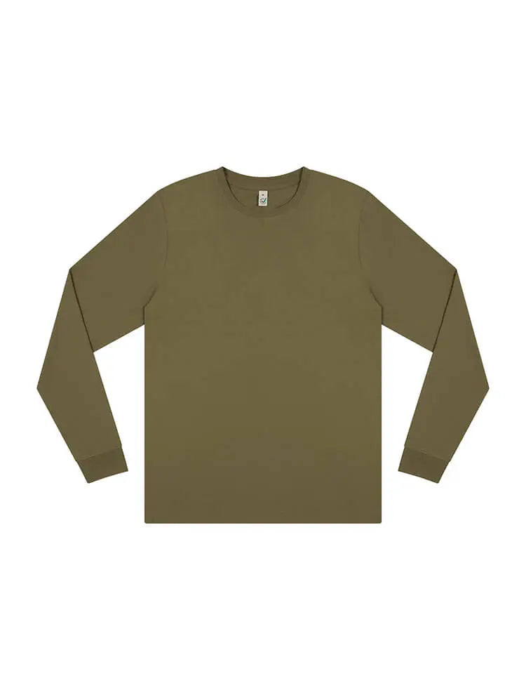Organic Faded Long Sleeve T-shirt: Mens Earth Wardrobe