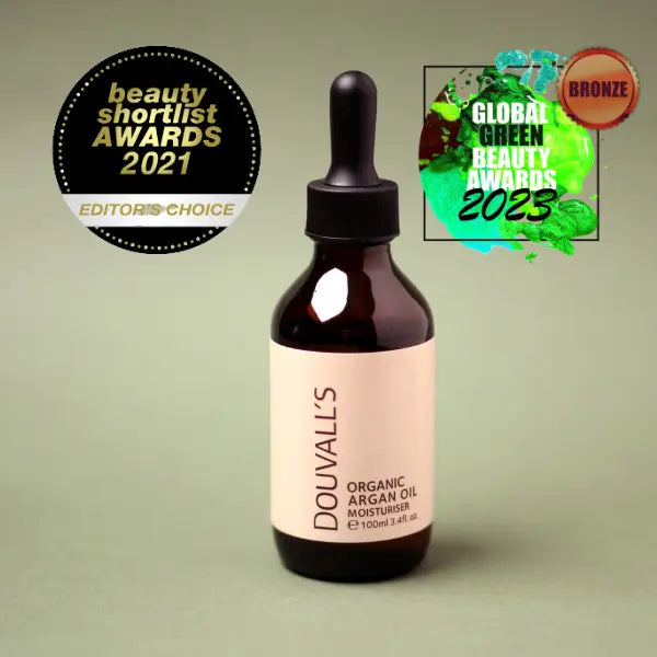 Organic First Cold Pressed Argan Oil moisturiser 100ml Douvalls Beauty