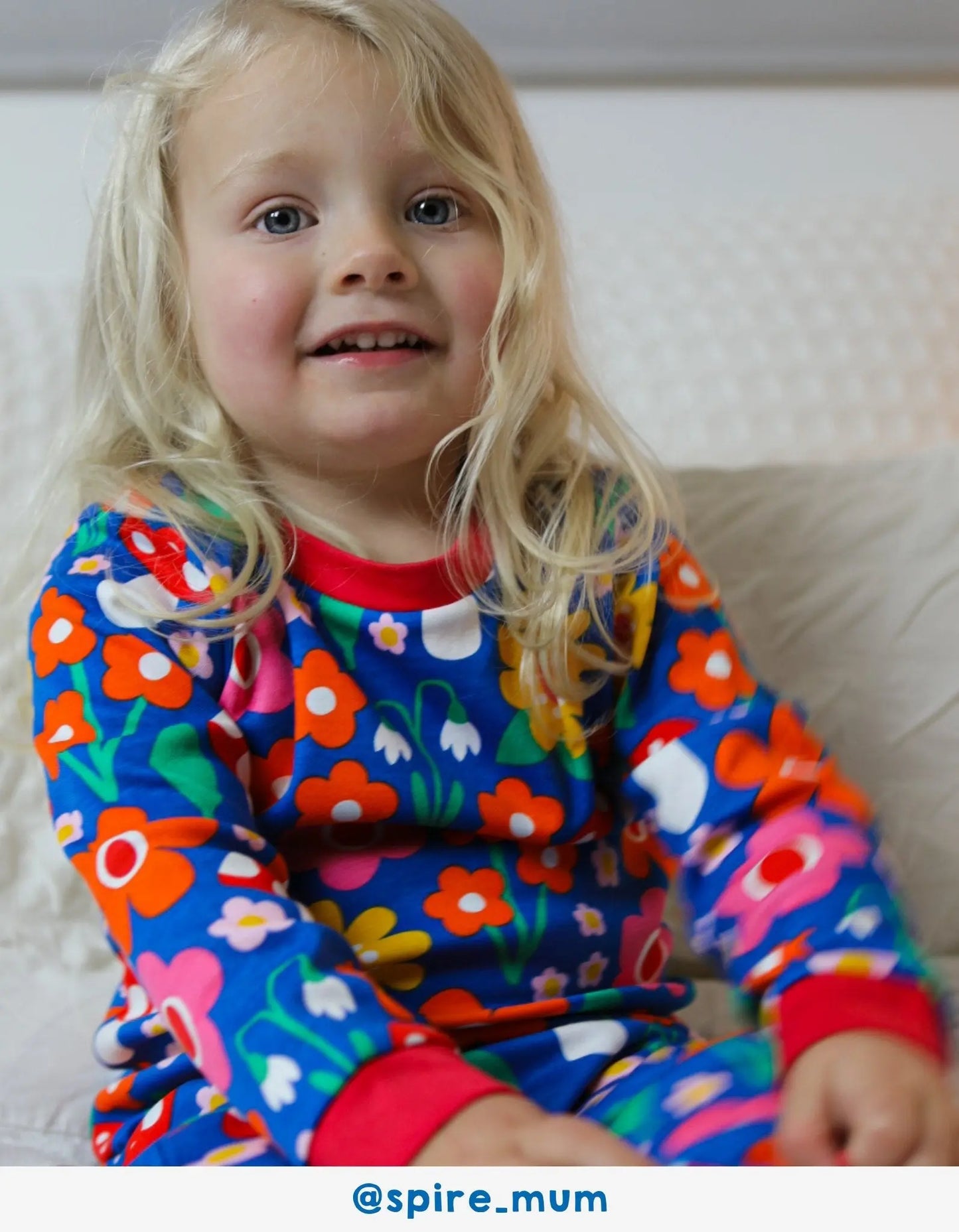 Organic Floral Mushroom Print Pyjamas Toby Tiger