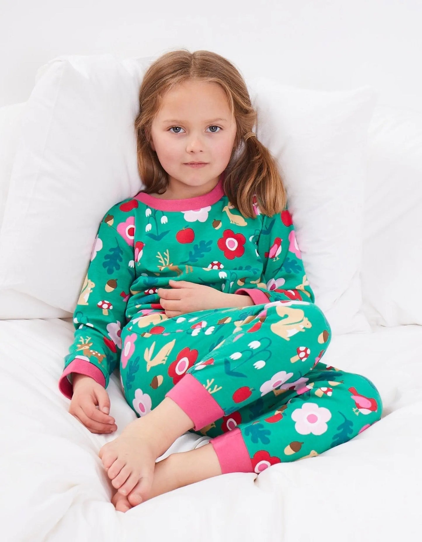 Organic Forest Adventure Print Pyjamas Toby Tiger