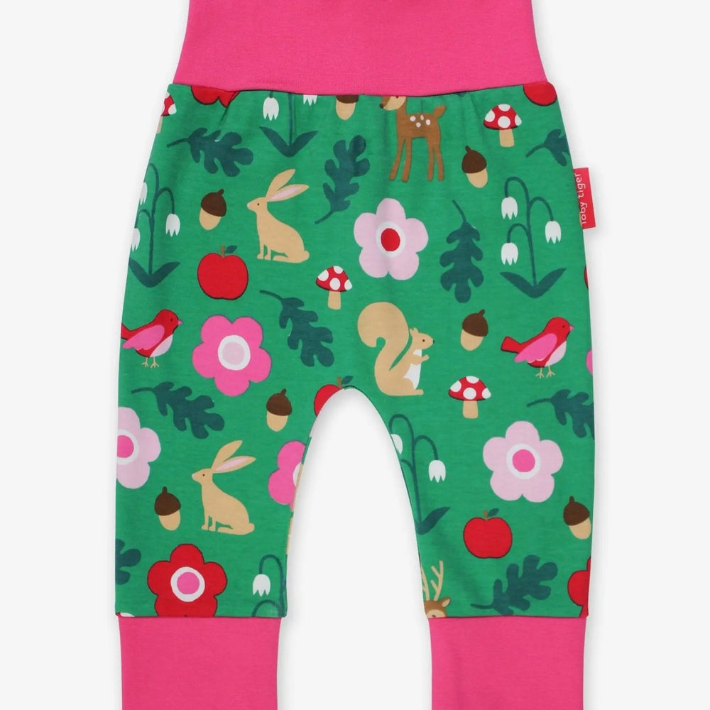 Organic Forest Adventure Print Yoga Pants Toby Tiger