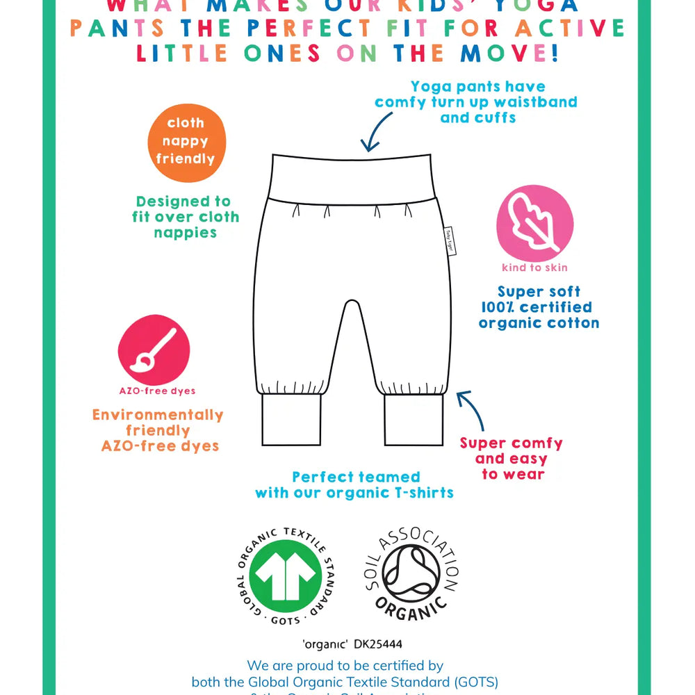 Organic Fruit Print Yoga Pants Toby Tiger