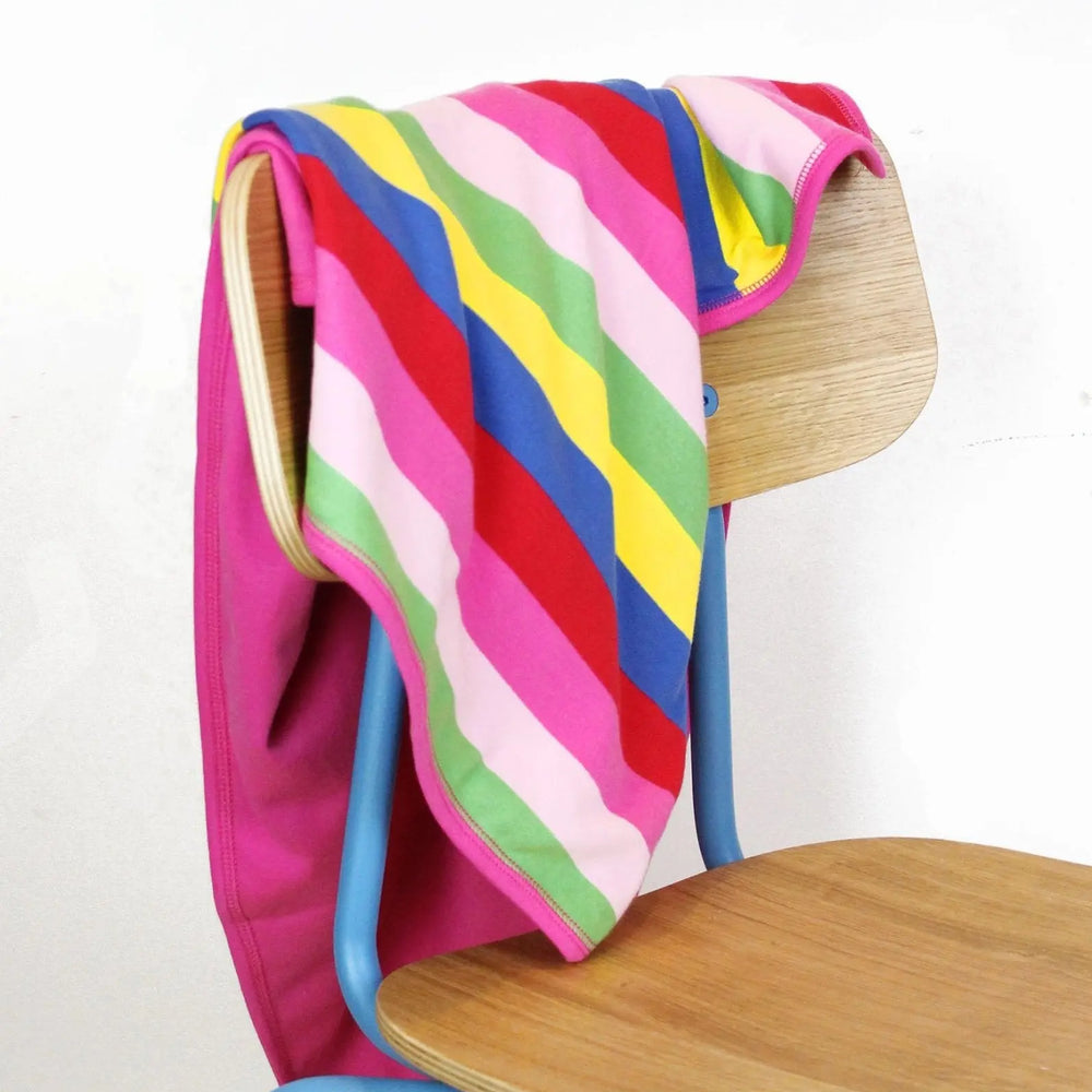 Organic Girly Stripe Blanket Toby Tiger