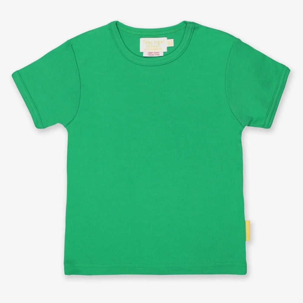 Organic Green Basic Short-Sleeved T-Shirt Toby Tiger
