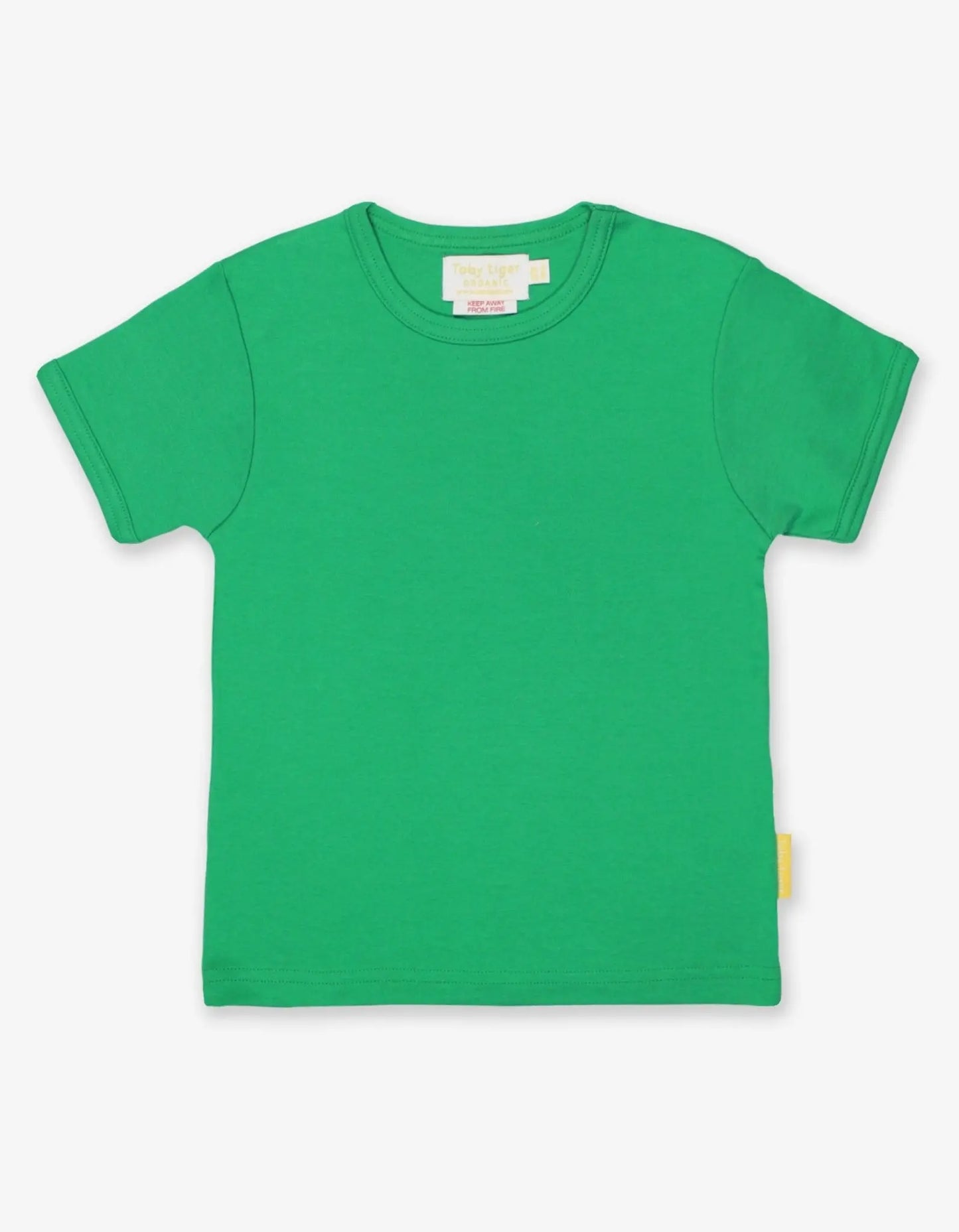 Organic Green Basic Short-Sleeved T-Shirt Toby Tiger