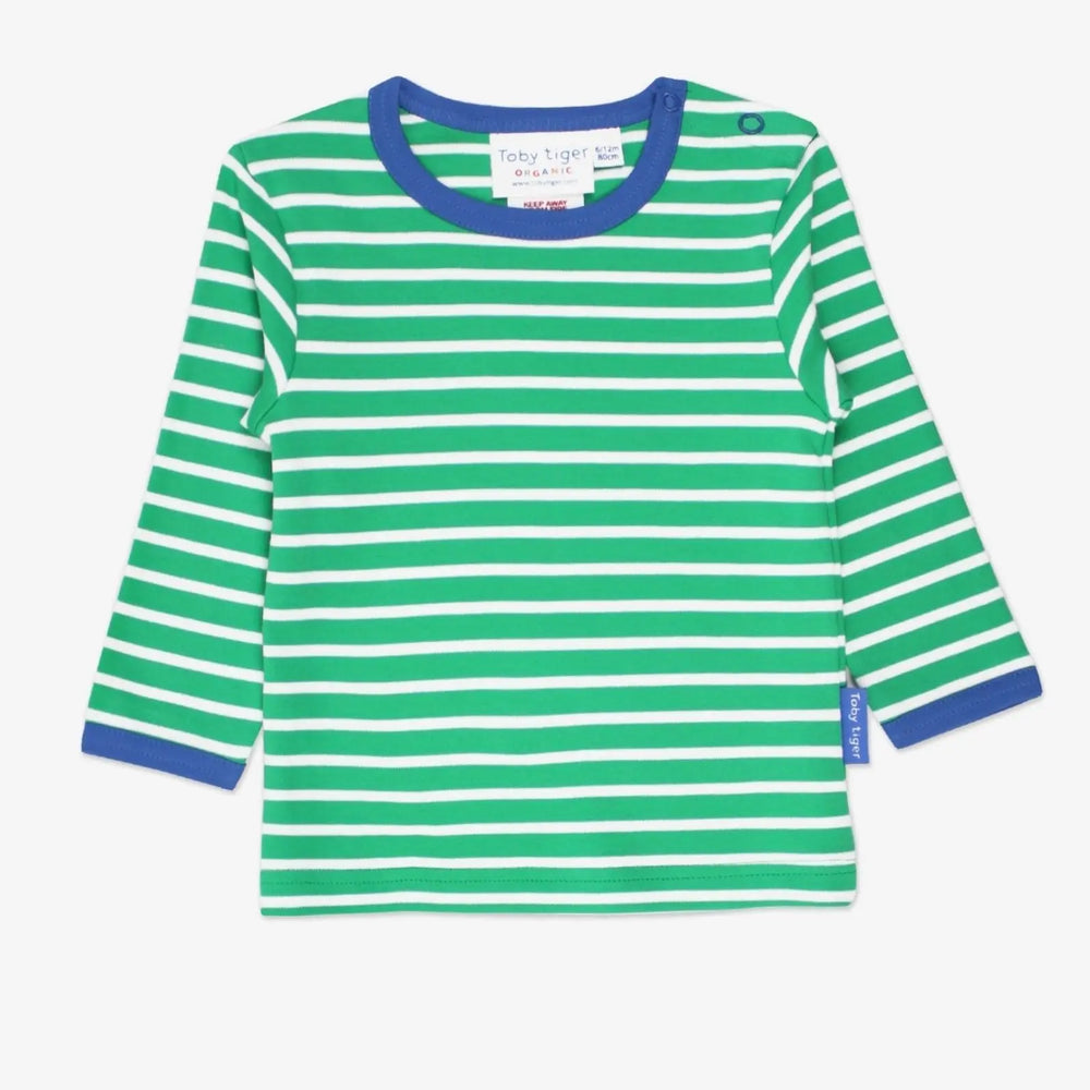 Organic Green Breton Long-Sleeved T-Shirt Toby Tiger
