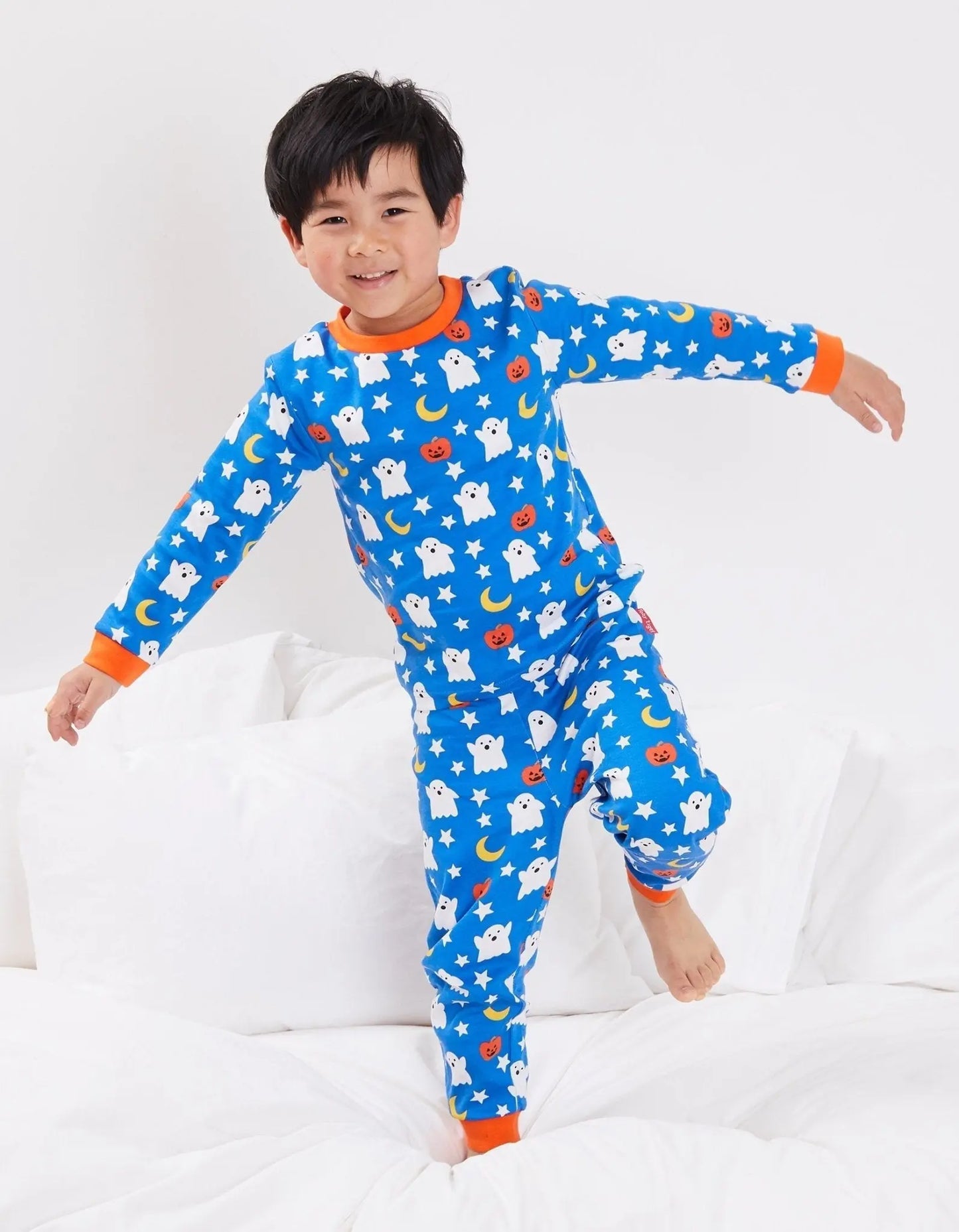 Organic Halloween Print Pyjamas Toby Tiger