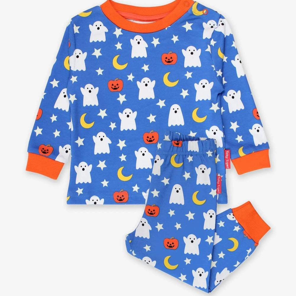 Organic Halloween Print Pyjamas Toby Tiger