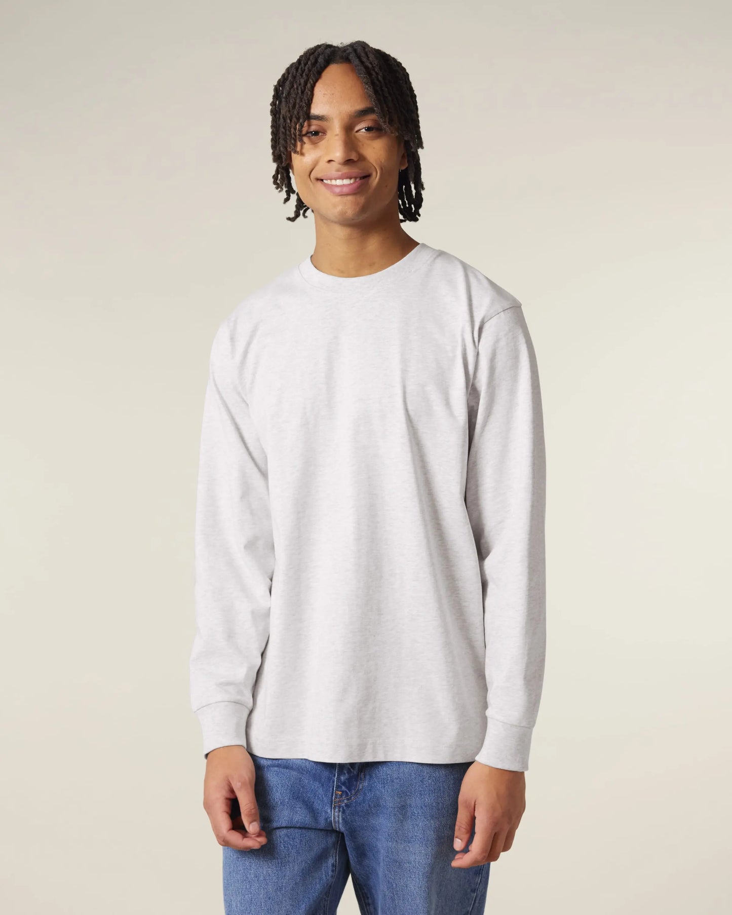 Organic Heavyweight Relaxed Long Sleeve T-shirt: Unisex Earth Wardrobe