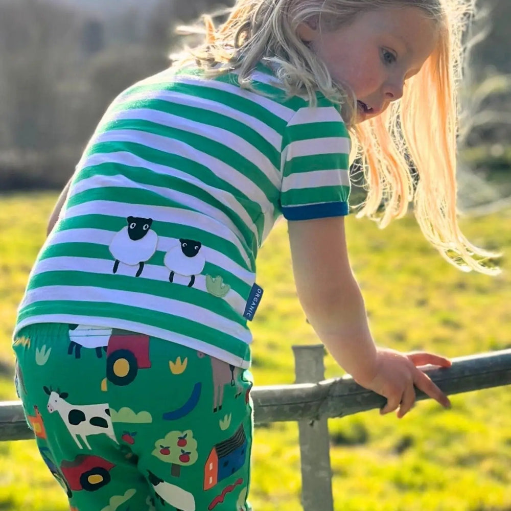 Organic Hillside Print Leggings Toby Tiger