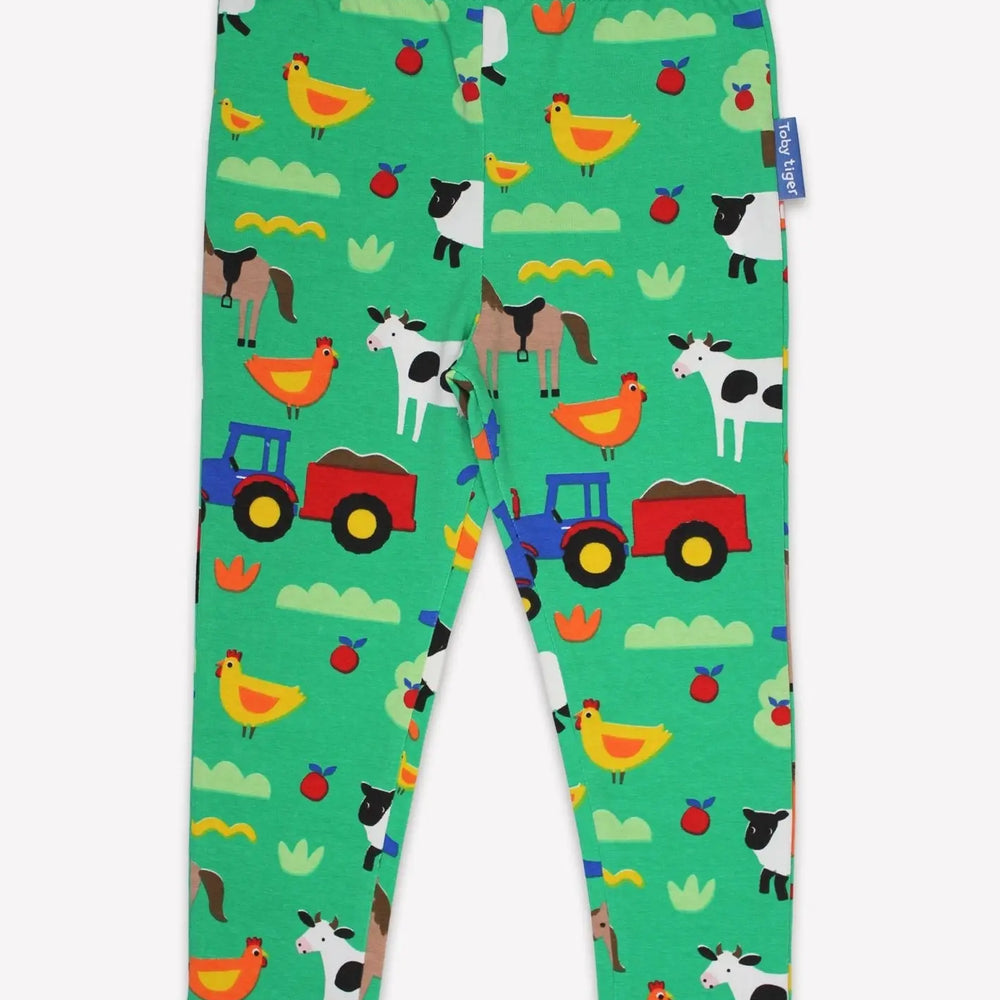 Organic Hillside Print Leggings Toby Tiger