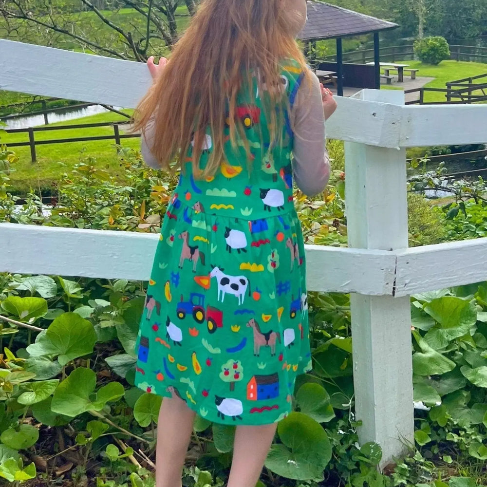 Organic Hillside Print Summer Dress Toby Tiger