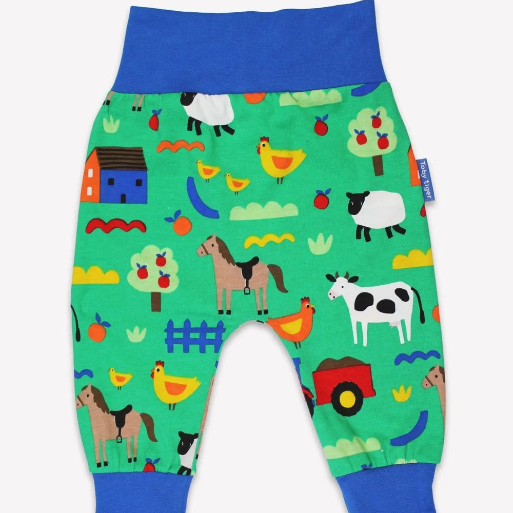 Organic Hillside Print Yoga Pants Toby Tiger