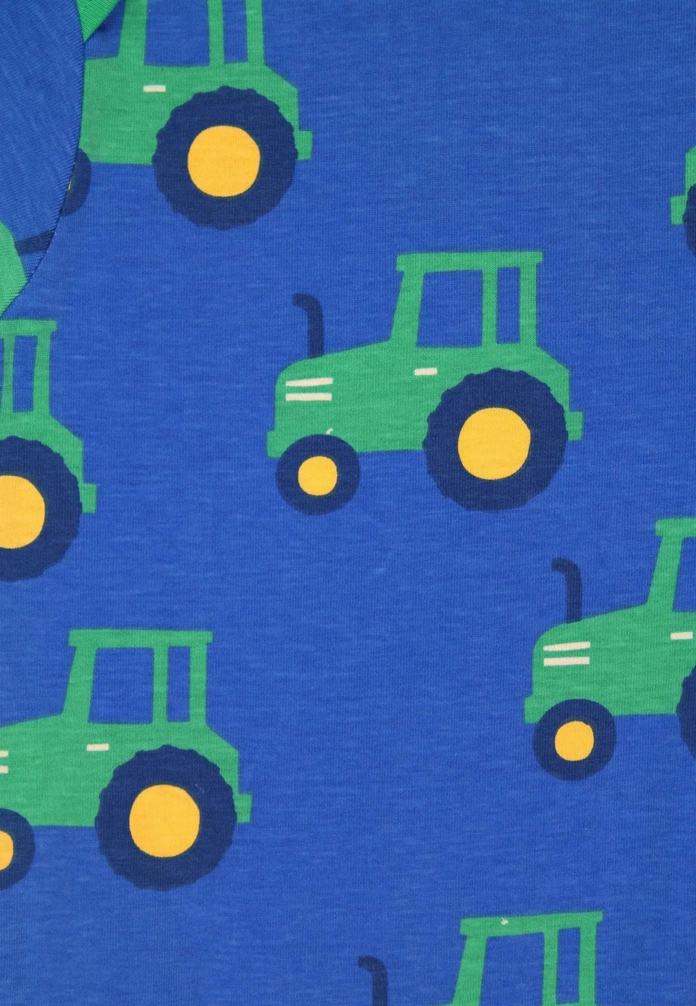 Organic Hillside Tractor Print Baby Body Toby Tiger