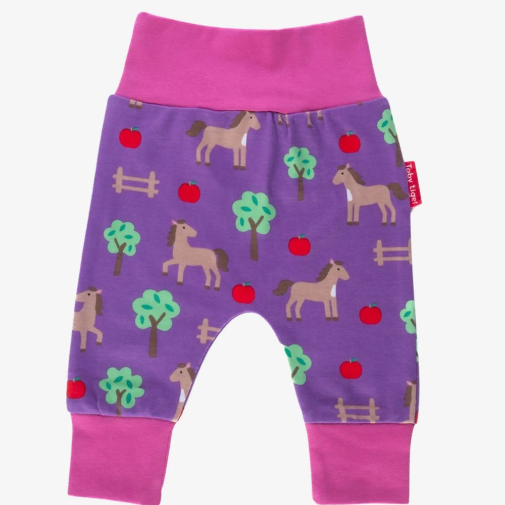 Organic Horse Print Yoga Pants Toby Tiger