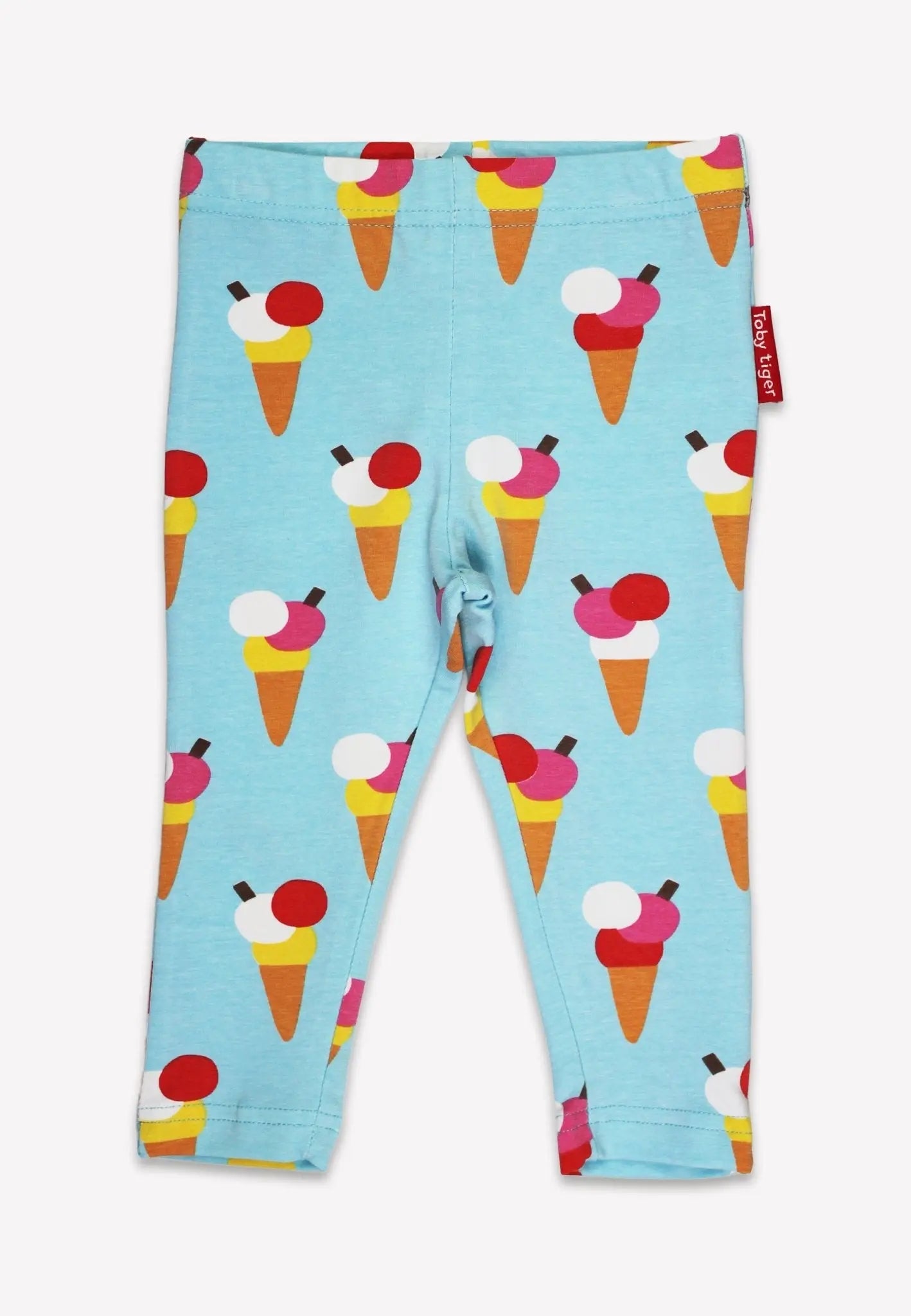 Organic Ice Cream Cones Print Leggings Toby Tiger