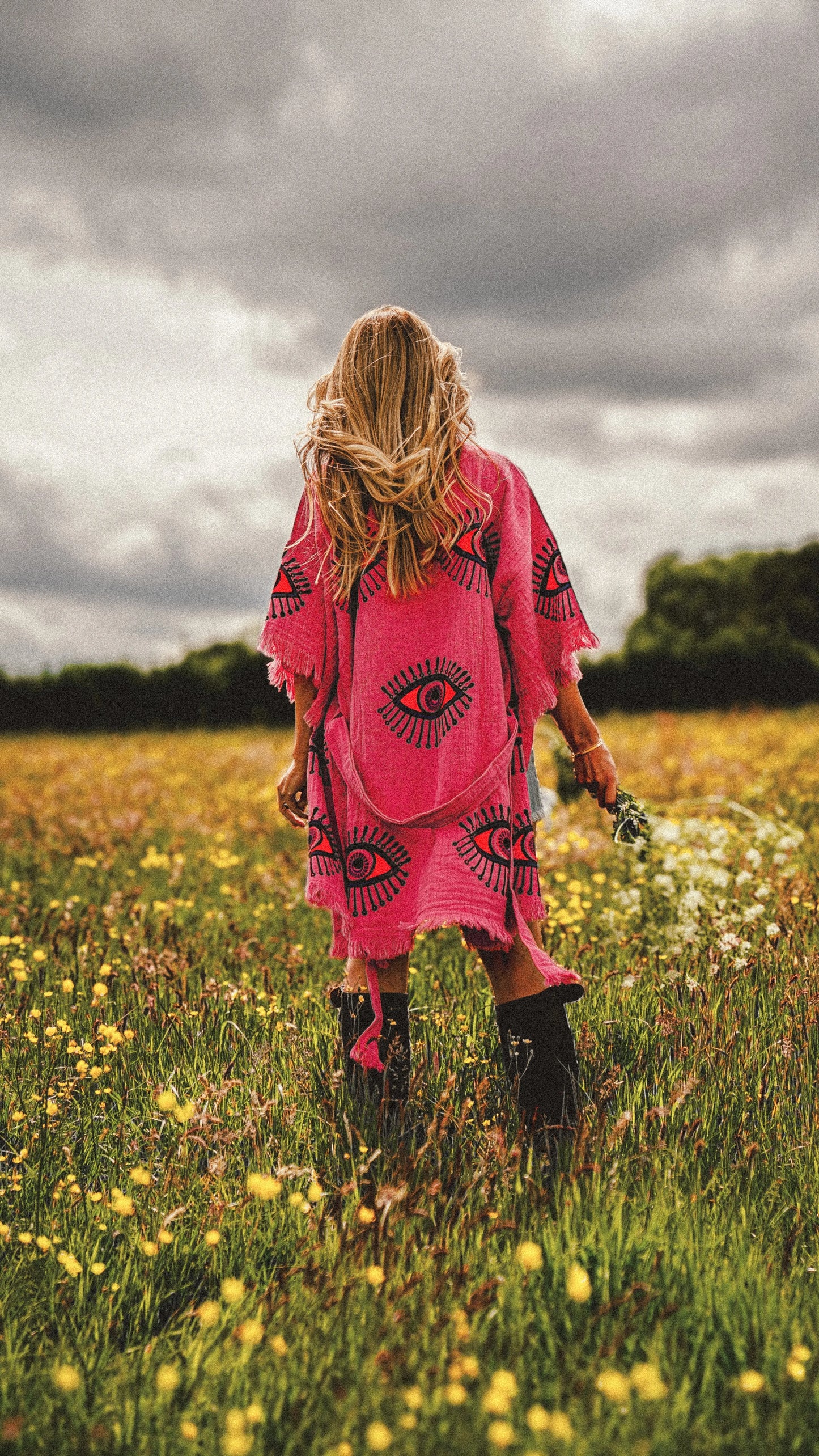 Organic Kimono in Pink: Short Loome Lifestyle