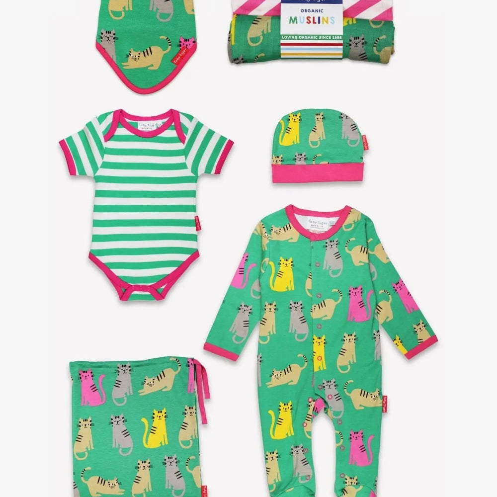 Organic Kitten Print Baby Bundle Toby Tiger