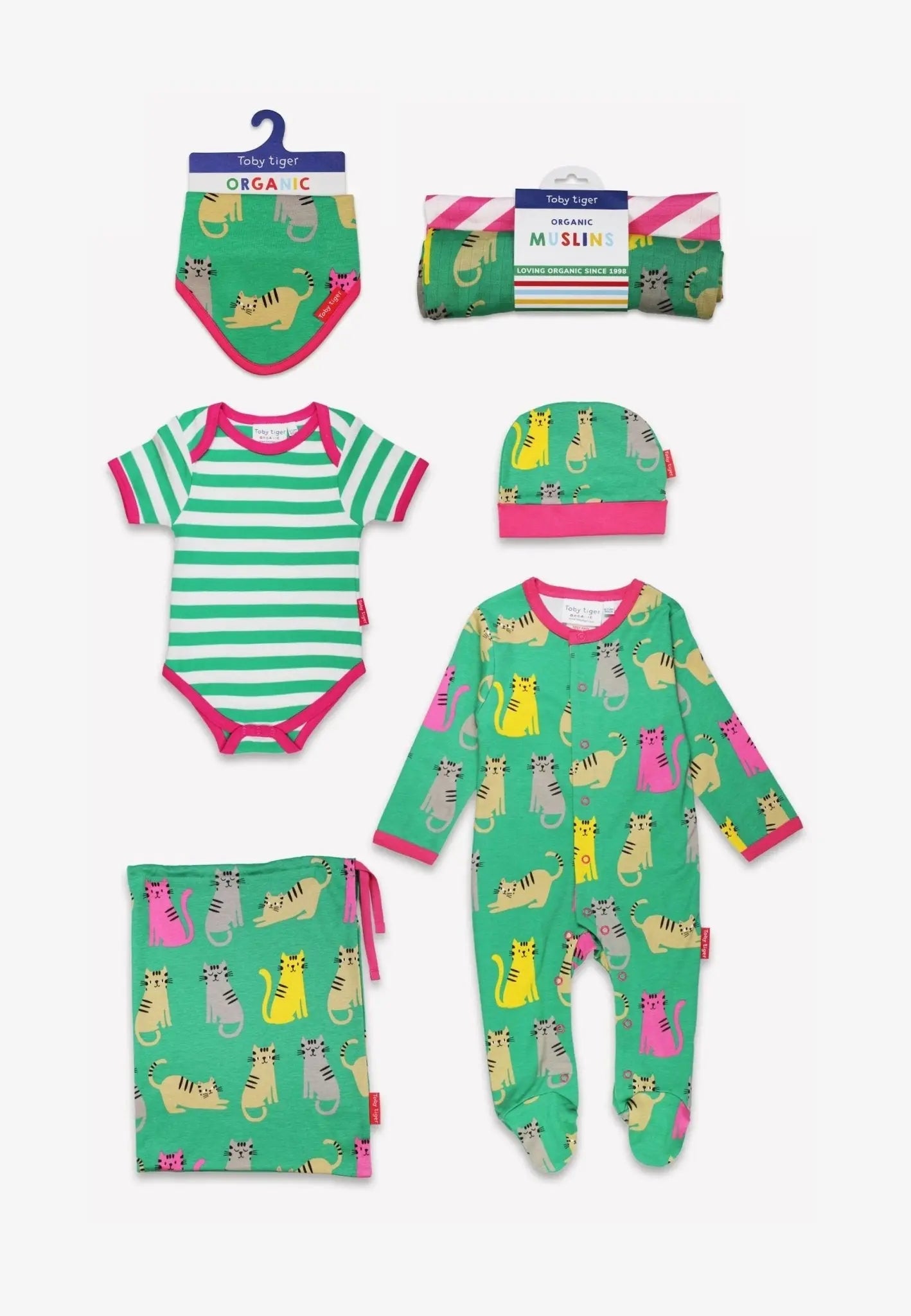 Organic Kitten Print Baby Bundle Toby Tiger