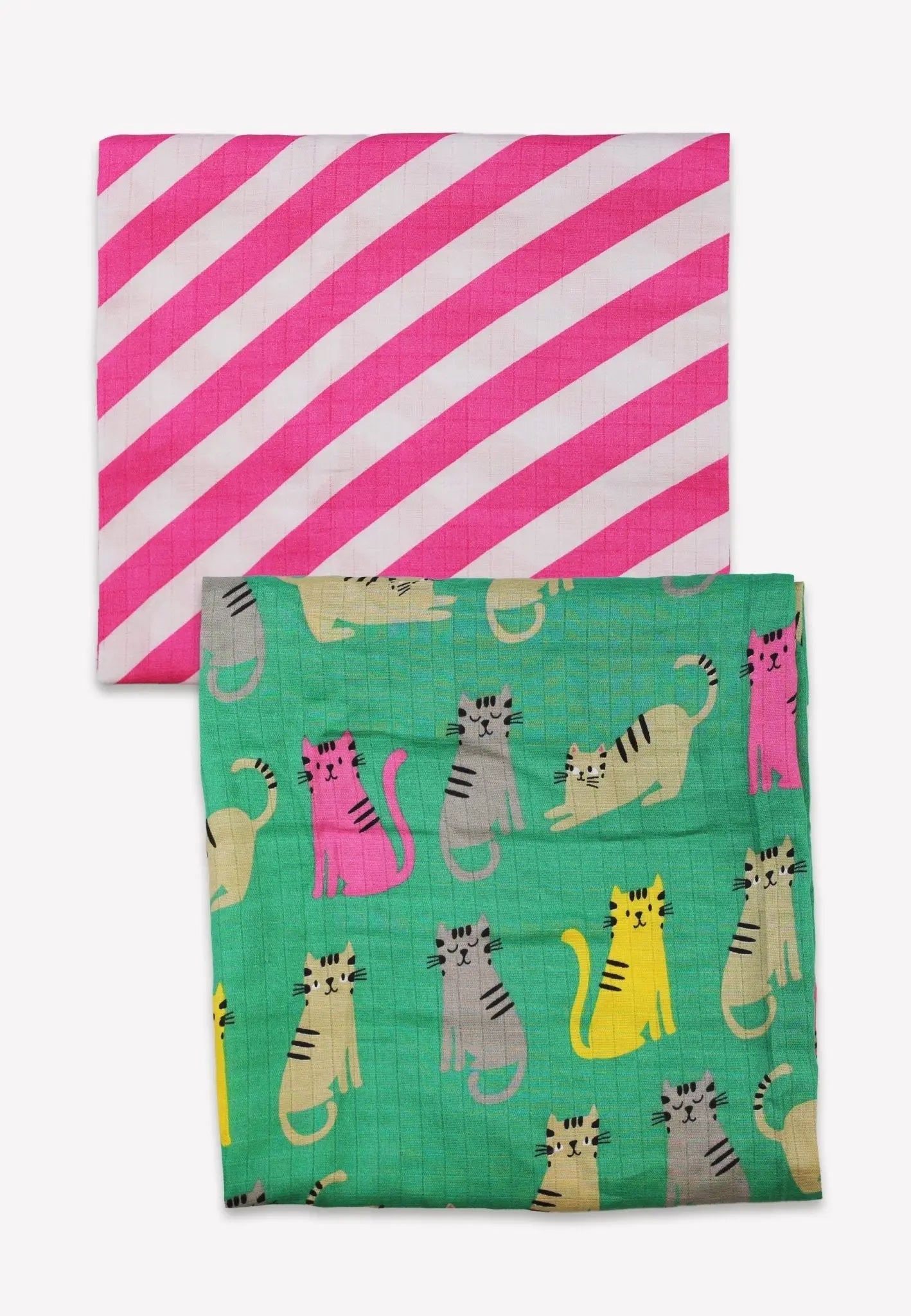 Organic Kitten Print Muslin 2-Pack Toby Tiger