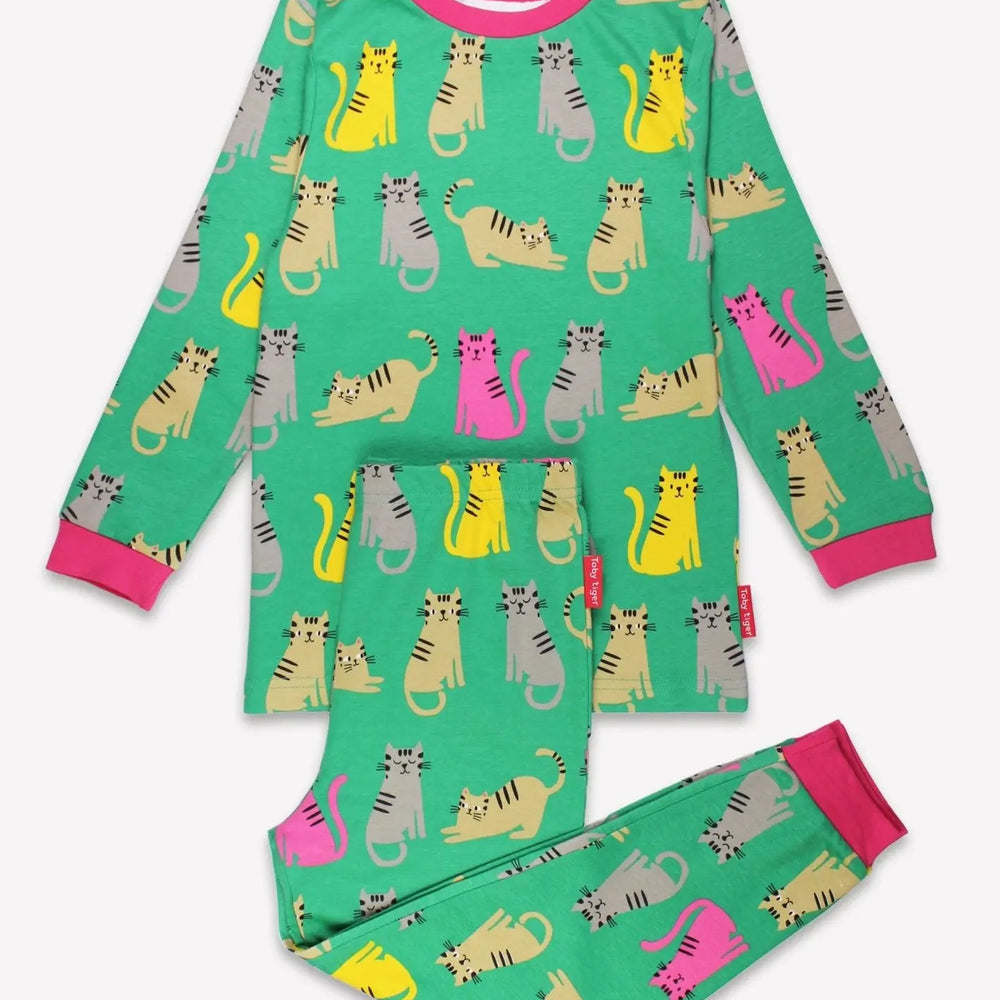 Organic Kitten Print Pyjamas Toby Tiger