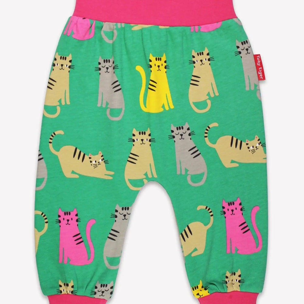 Organic Kitten Print Yoga Pants Toby Tiger