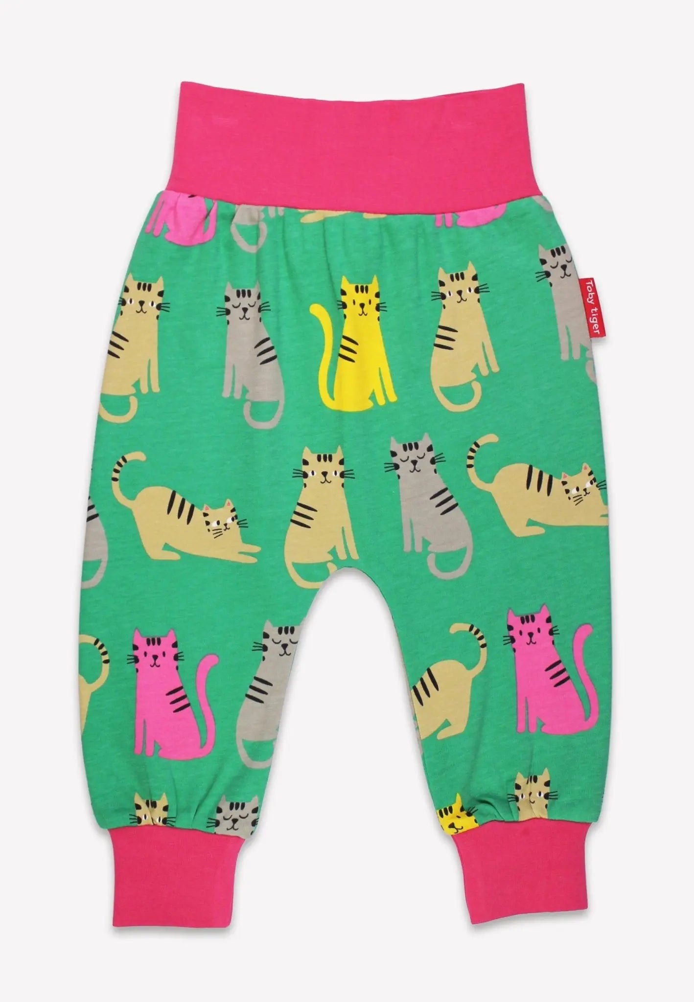 Organic Kitten Print Yoga Pants Toby Tiger