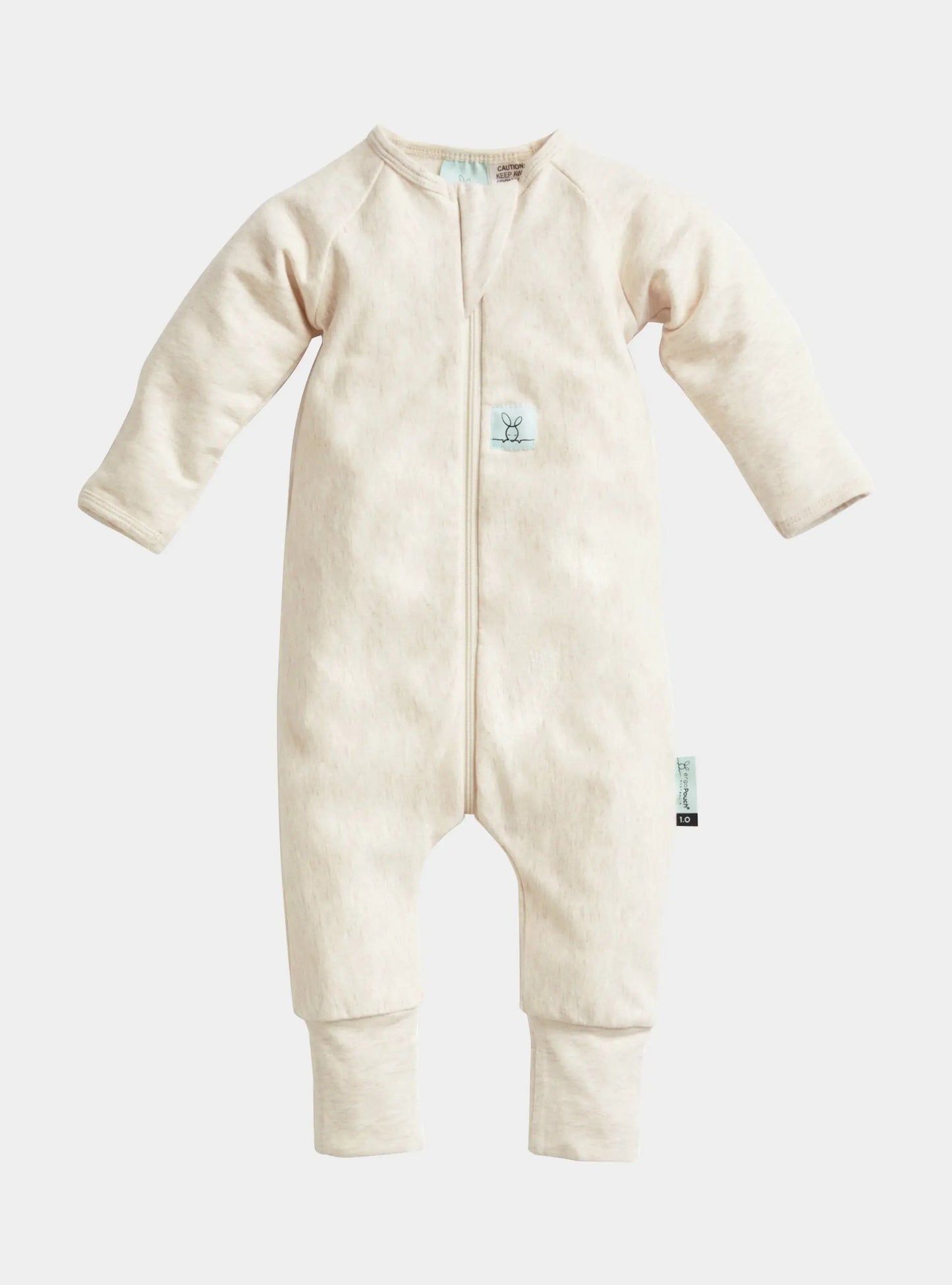 Organic Layers Long Sleeve Babygrow Oatmeal - Mild 0.2 TOG ergoPouch