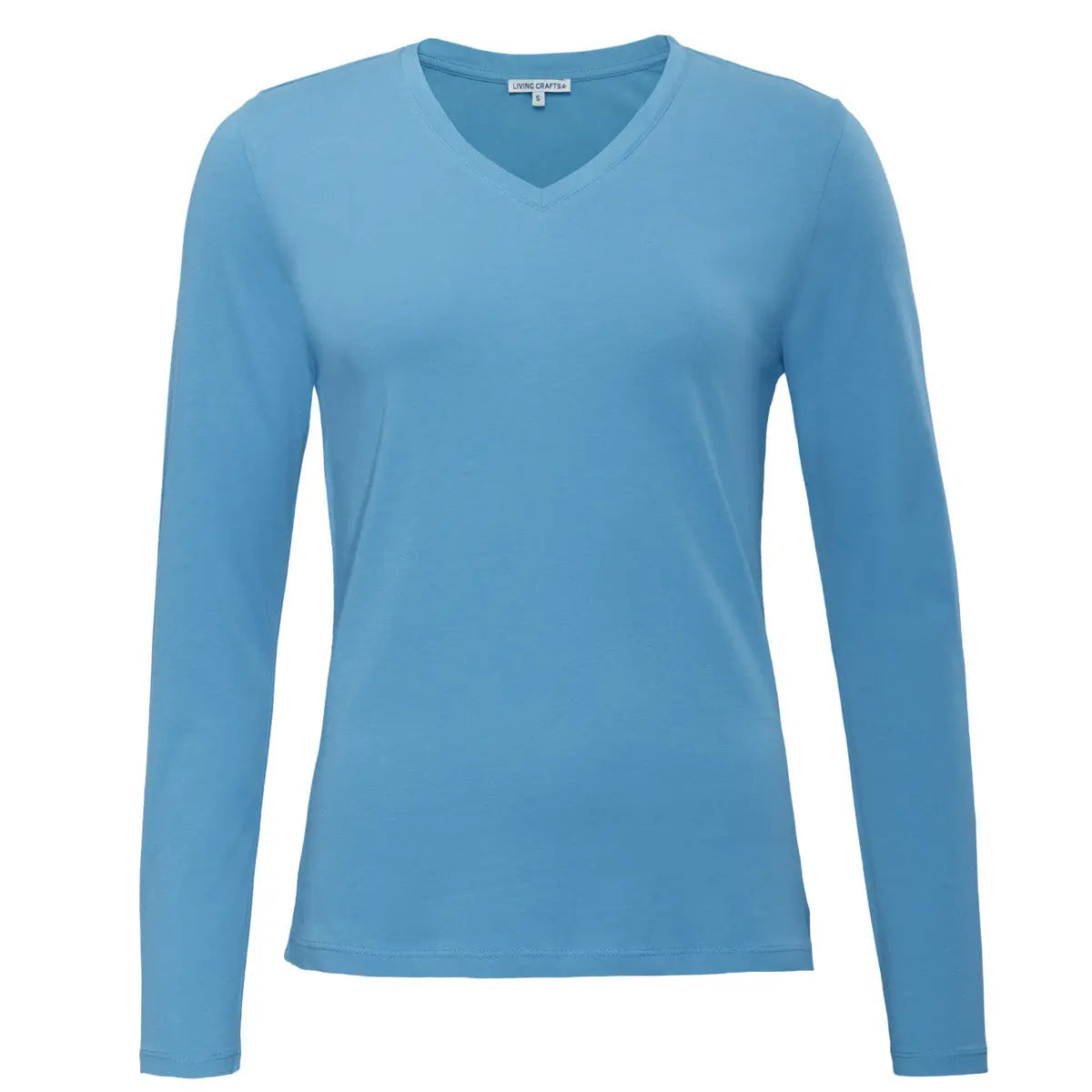 Organic Long Sleeve V-neck: Womens Earth Wardrobe