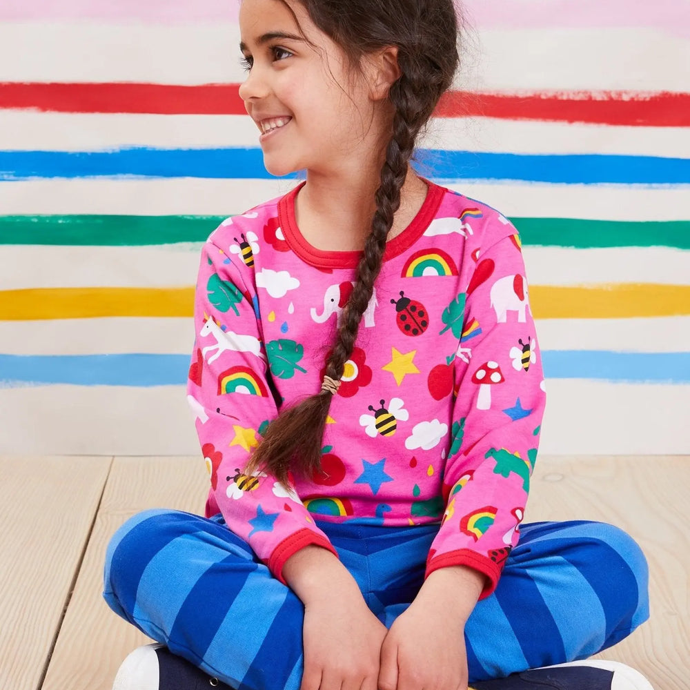 Organic Magical Mix-Up Print Long-Sleeved T-Shirt Toby Tiger