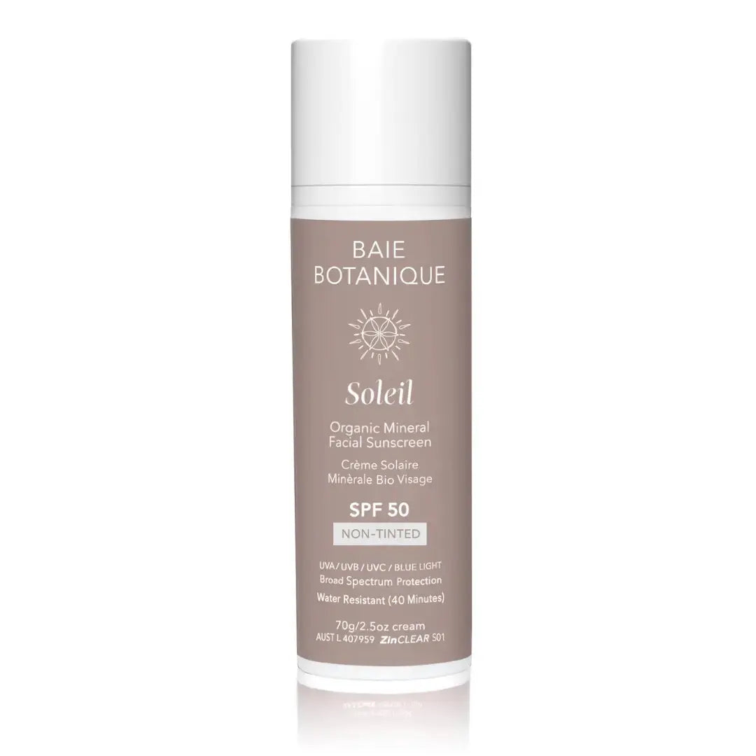 Organic Mineral Facial Sunscreen SPF 50 Baie Botanique