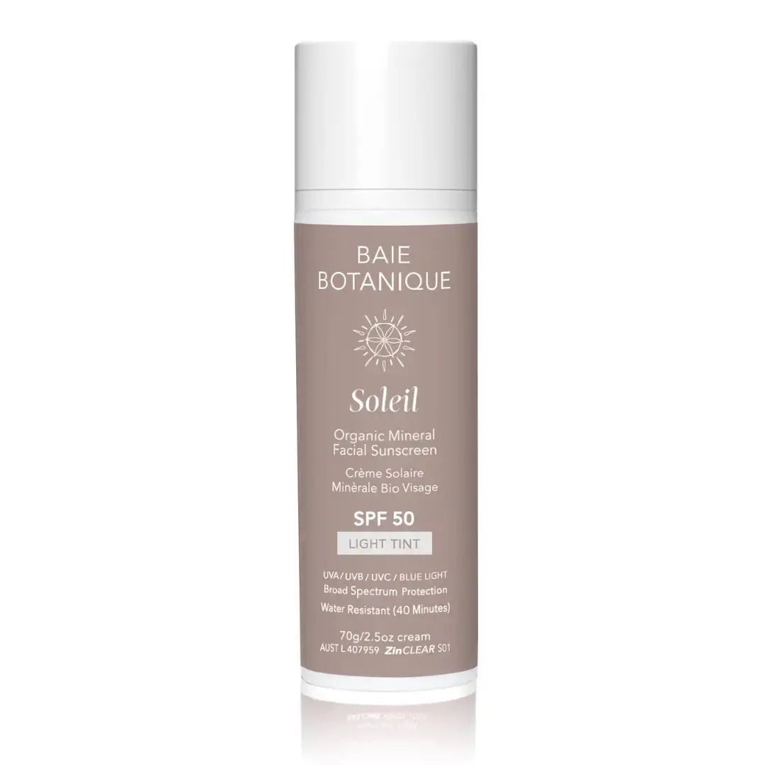 Organic Mineral Facial Sunscreen SPF 50 Baie Botanique