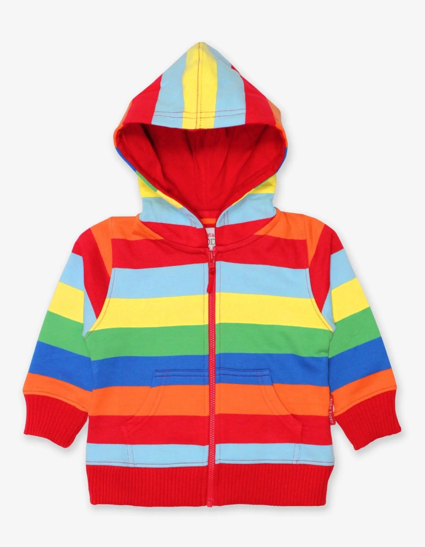 Organic Multi Stripe Hoodie Toby Tiger