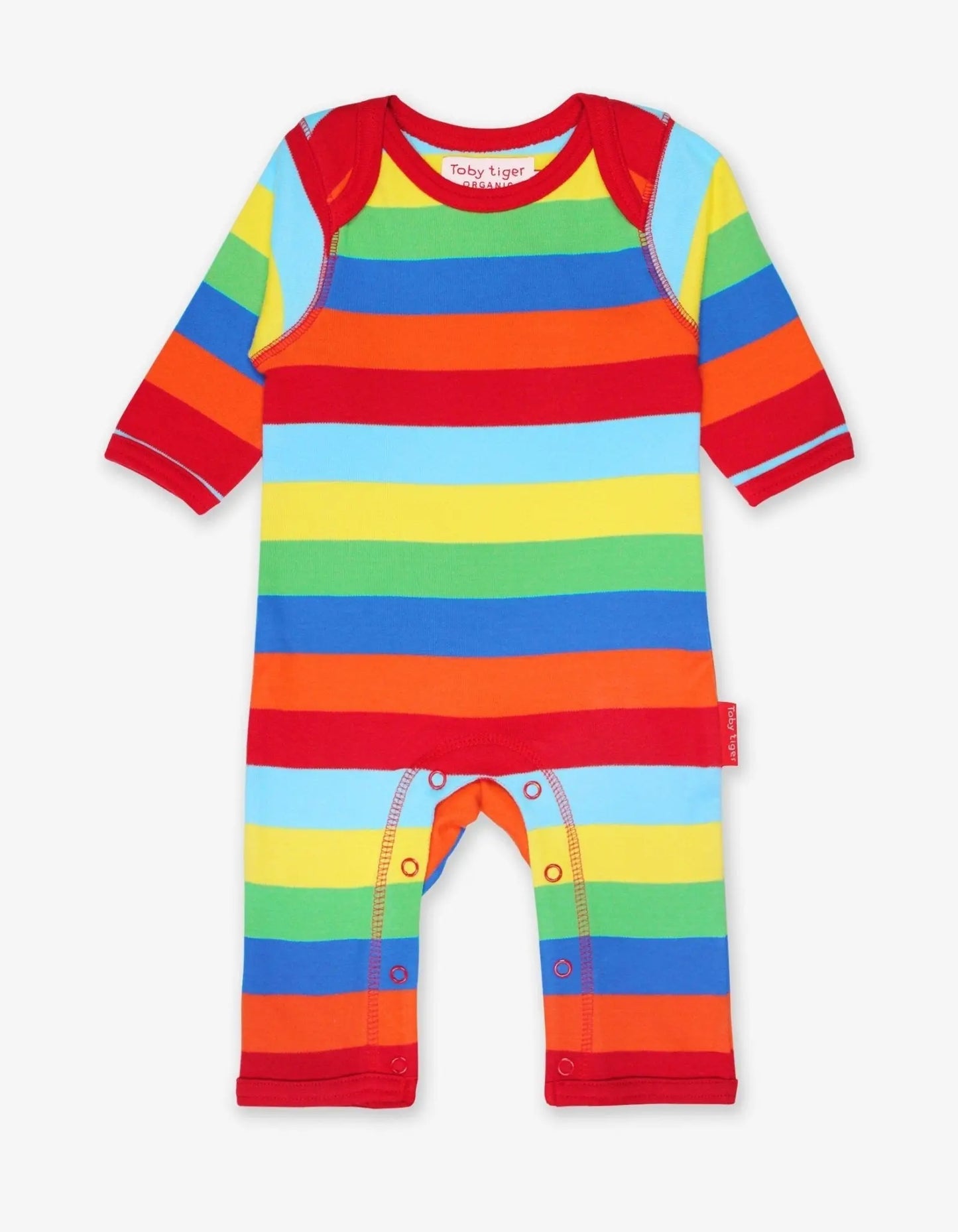 Organic Multi Stripe Sleepsuit Toby Tiger
