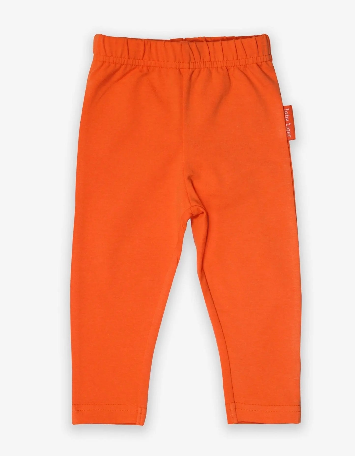 Organic Orange Basic Leggings Toby Tiger