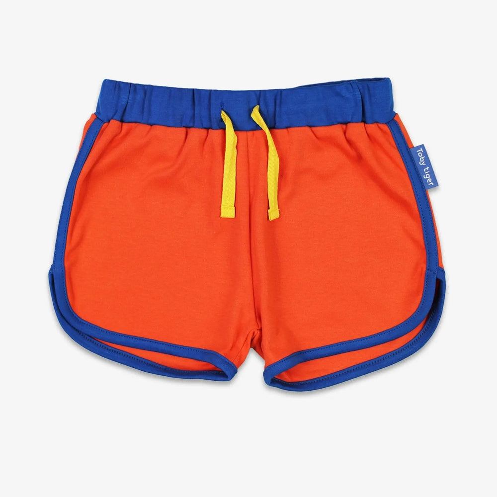 Organic Orange Running Shorts Toby Tiger