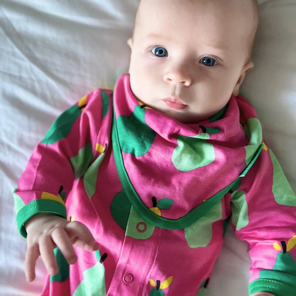 Organic Pear Print Babygrow Toby Tiger