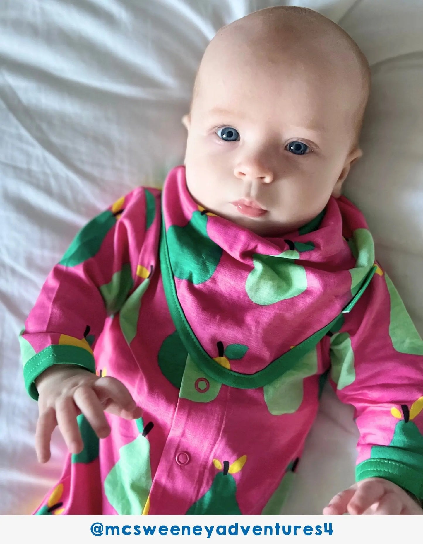 Organic Pear Print Babygrow Toby Tiger