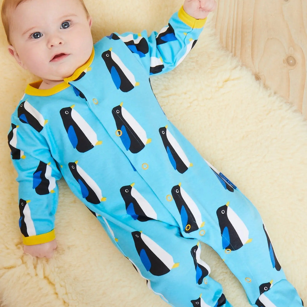 Organic Penguin Print Baby Gift Set Toby Tiger