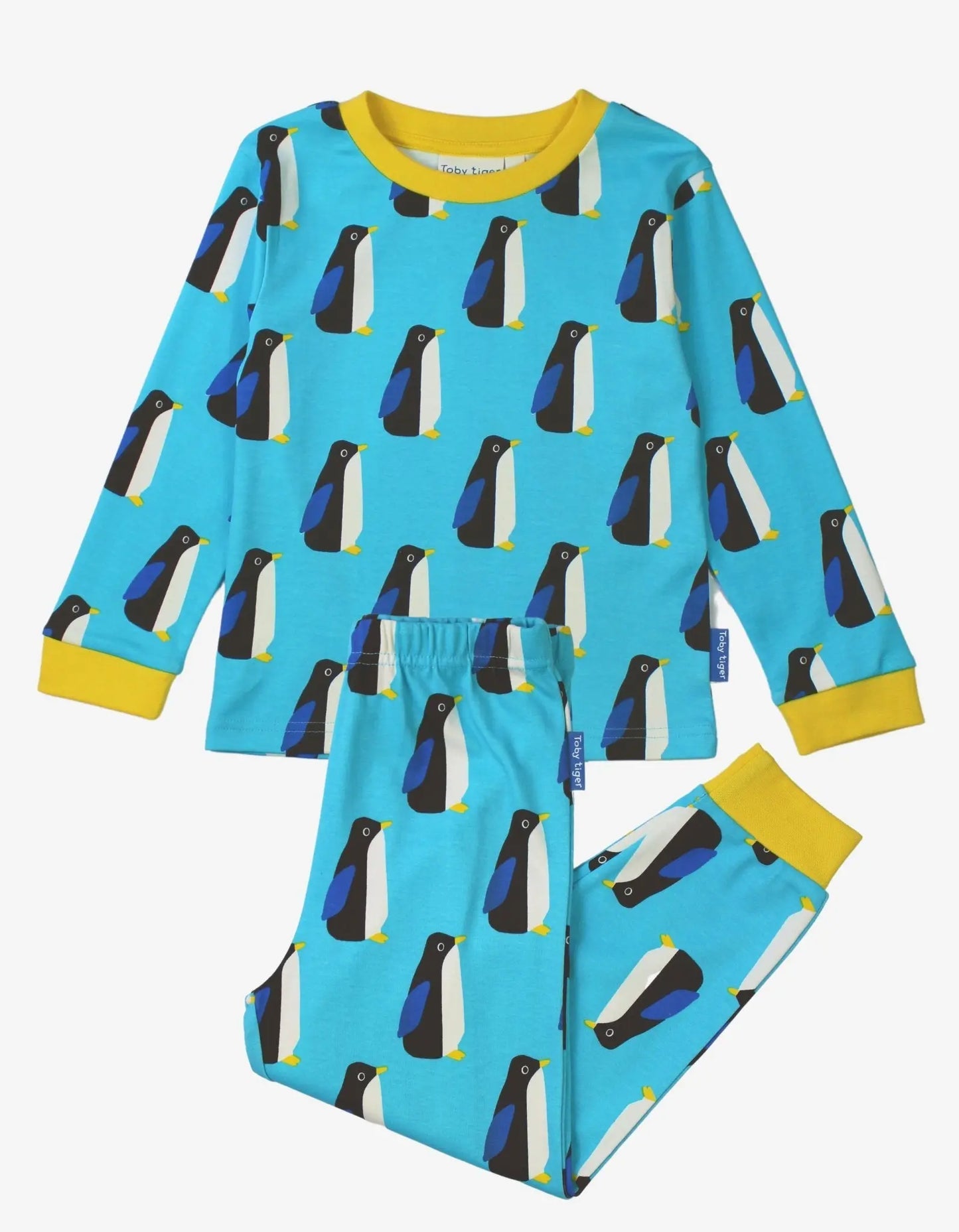 Organic Penguin Print Pyjamas Toby Tiger