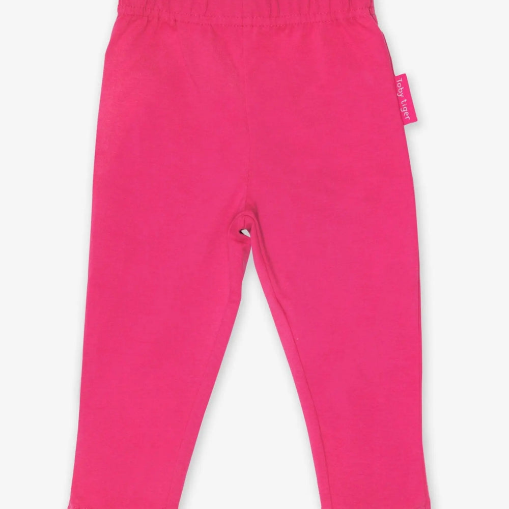 Organic Pink Basic Leggings Toby Tiger