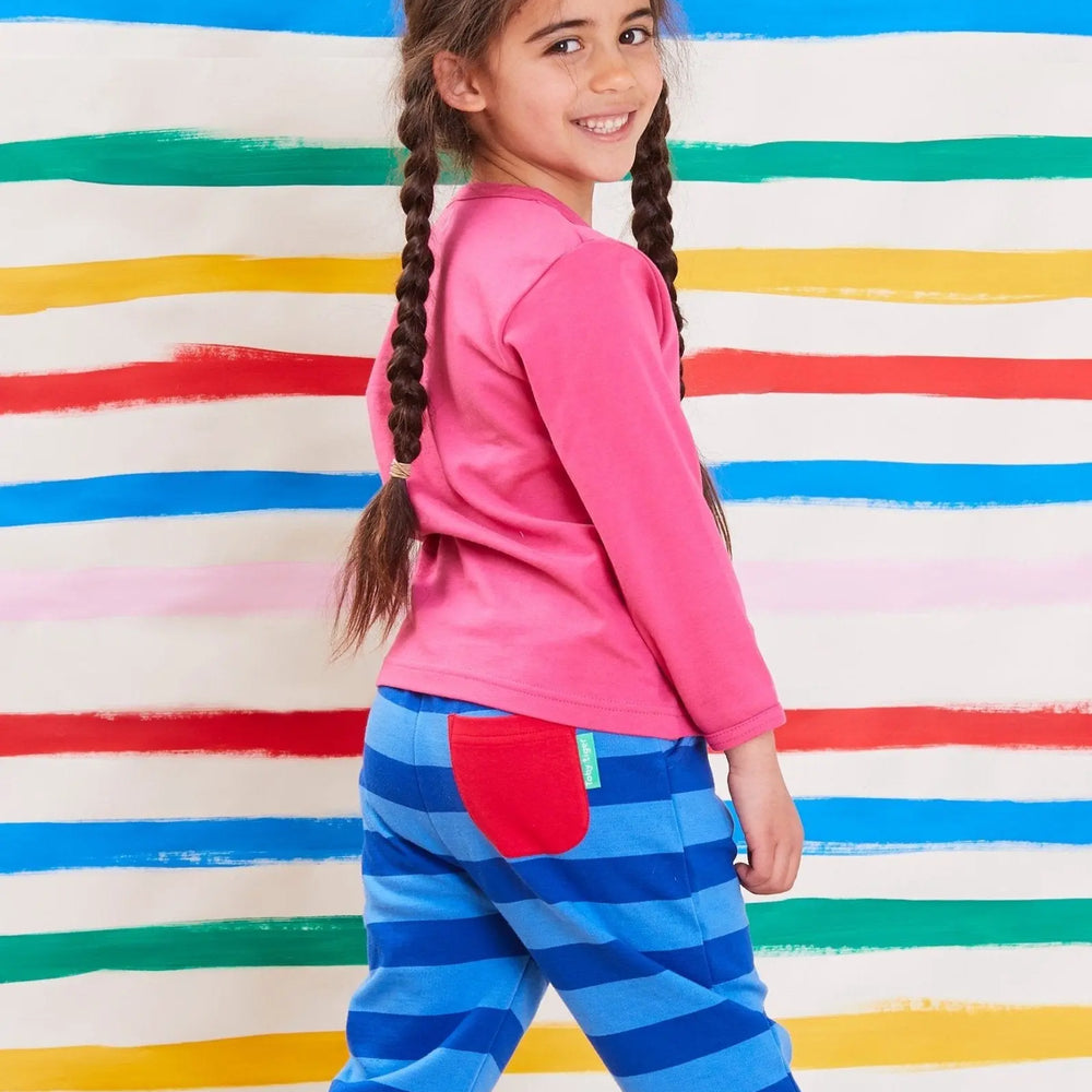 Organic Pink Basic Long-Sleeved T-Shirt Toby Tiger