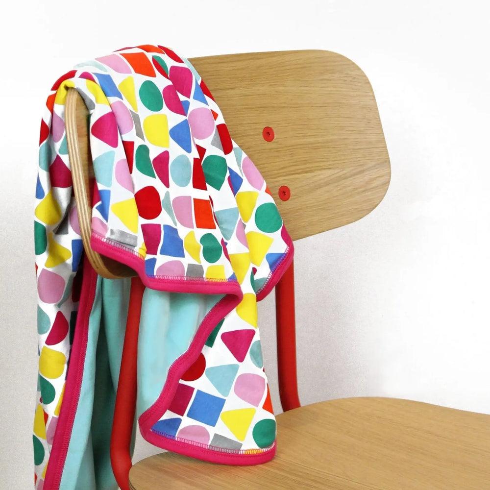 Organic Pink Building Block Blanket Toby Tiger